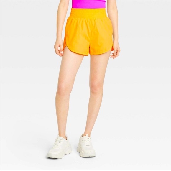 all in motion Pants - Women's High-Rise Crinkle Shorts - All In Motion™ Light Orange XL